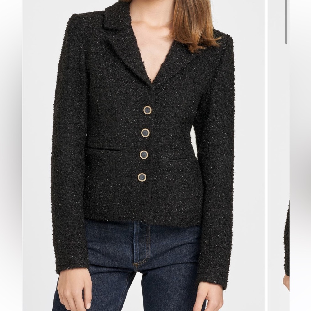 Wayf Black Textured Blazer